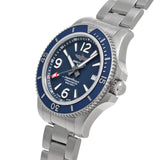 Buy Shop Breitling Superocean Automatic 42mm Blue Dial Silver Steel Strap Watch for Men - A17366D81C1A1 USA Online