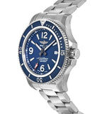 Buy Shop Breitling Superocean Automatic 42mm Blue Dial Silver Steel Strap Watch for Men - A17366D81C1A1 USA Online