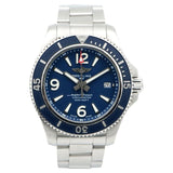 Buy Shop Breitling Superocean Automatic 42mm Blue Dial Silver Steel Strap Watch for Men - A17366D81C1A1 USA Online