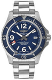 Buy Shop Breitling Superocean Automatic 42mm Blue Dial Silver Steel Strap Watch for Men - A17366D81C1A1 USA Online