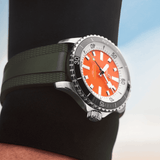 Buy Shop Breitling Superocean Automatic 42mm Kelly Slater Limited Edition Orange Dial Green Rubber Strap Watch for Men - A173751A101S1 USA Online