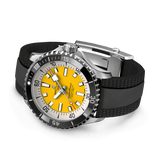 Buy Shop Breitling Superocean Automatic 42mm Yellow Dial Black Rubber Strap Watch for Men - A17375211/1S1 USA Online