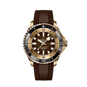 Buy Shop Breitling Superocean Automatic 44 Brown Dial Brown Rubber Strap Watch for Men - N17376201Q1S1 USA Online