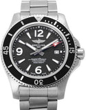 Buy Shop Breitling Superocean Automatic 44mm Black Dial Silver Steel Strap Watch for Men - A17367D71B1A1 USA Online