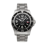 Buy Shop Breitling Superocean Automatic 44mm Black Dial Silver Steel Strap Watch for Men - A17367D71B1A1 USA Online