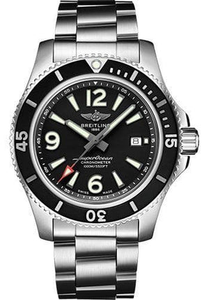 Buy Shop Breitling Superocean Automatic 44mm Black Dial Silver Steel Strap Watch for Men - A17367D71B1A1 USA Online