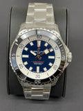 Buy Shop Breitling Superocean Automatic 44mm Blue Dial Silver Steel Strap Watch for Men - A17376211C1A1 USA Online