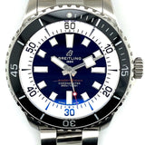 Buy Shop Breitling Superocean Automatic 44mm Blue Dial Silver Steel Strap Watch for Men - A17376211C1A1 USA Online