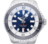 Buy Shop Breitling Superocean Automatic 44mm Blue Dial Silver Steel Strap Watch for Men - A17376211C1A1 USA Online