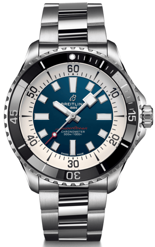 Buy Shop Breitling Superocean Automatic 44mm Blue Dial Silver Steel Strap Watch for Men - A17376211C1A1 USA Online