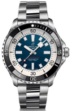 Buy Shop Breitling Superocean Automatic 44mm Blue Dial Silver Steel Strap Watch for Men - A17376211C1A1 USA Online