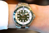 Buy Shop Breitling Superocean Automatic 44mm Navy Green Dial Green Rubber Strap Watch for Men - A17376A31L1A1 USA Online