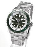 Buy Shop Breitling Superocean Automatic 44mm Navy Green Dial Green Rubber Strap Watch for Men - A17376A31L1A1 USA Online