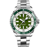 Buy Shop Breitling Superocean Automatic 44mm Navy Green Dial Green Rubber Strap Watch for Men - A17376A31L1A1 USA Online