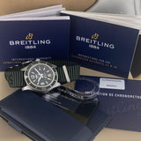 Buy Shop Breitling Superocean Automatic 44mm Outerknown Green Dial Green Nylon Strap Watch for Men - A17367A11L1W1 USA Online