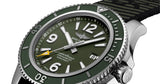 Buy Shop Breitling Superocean Automatic 44mm Outerknown Green Dial Green Nylon Strap Watch for Men - A17367A11L1W1 USA Online