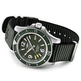 Buy Shop Breitling Superocean Automatic 44mm Outerknown Green Dial Green Nylon Strap Watch for Men - A17367A11L1W1 USA Online