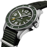 Buy Shop Breitling Superocean Automatic 44mm Outerknown Green Dial Green Nylon Strap Watch for Men - A17367A11L1W1 USA Online