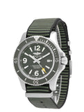 Buy Shop Breitling Superocean Automatic 44mm Outerknown Green Dial Green Nylon Strap Watch for Men - A17367A11L1W1 USA Online