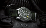 Breitling Superocean Automatic 44mm Outerknown Green Dial Green Nylon Strap Watch for Men - A17367A11L1W1