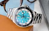 Buy Shop Breitling Superocean Automatic 44mm Turquoise Dial Silver Steel Strap Watch for Men - A17376211L2A1 USA Online
