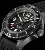 Buy Shop Breitling Superocean Automatic 46mm Black Dial Black Rubber Strap Watch for Men - M17368B71B1S1 USA Online