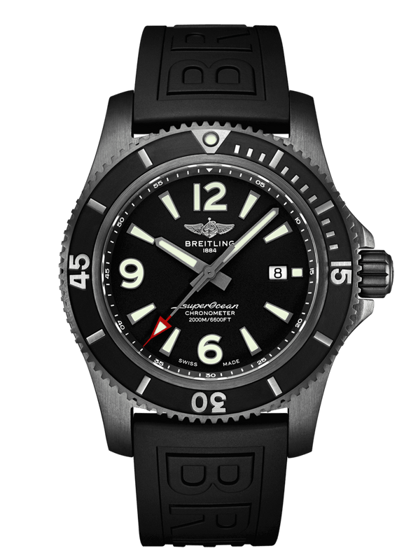 Buy Shop Breitling Superocean Automatic 46mm Black Dial Black Rubber Strap Watch for Men - M17368B71B1S1 USA Online