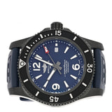 Buy Shop Breitling Superocean Automatic 46mm Blue Dial Blue Rubber Strap Watch for Men - M17368D71C1S1 USA Online