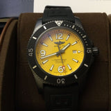 Buy Shop Breitling Superocean Automatic 46mm Yellow Dial Black Rubber Strap Watch for Men - M17368D71I1S1 USA Online