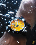 Buy Shop Breitling Superocean Automatic 46mm Yellow Dial Black Rubber Strap Watch for Men - M17368D71I1S1 USA Online