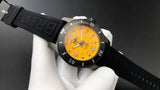 Buy Shop Breitling Superocean Automatic 46mm Yellow Dial Black Rubber Strap Watch for Men - M17368D71I1S1 USA Online