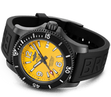 Buy Shop Breitling Superocean Automatic 46mm Yellow Dial Black Rubber Strap Watch for Men - M17368D71I1S1 USA Online