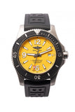 Buy Shop Breitling Superocean Automatic 46mm Yellow Dial Black Rubber Strap Watch for Men - M17368D71I1S1 USA Online