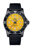 Buy Shop Breitling Superocean Automatic 46mm Yellow Dial Black Rubber Strap Watch for Men - M17368D71I1S1 USA Online