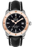 Buy Shop Breitling Superocean Heritage 42mm Black Dial Black Leather Men's Watch - U1732112-B USA Online