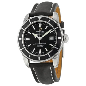 Buy Shop Breitling Superocean Heritage 42mm Black Leather Strap Mens Watch - A1732124 USA Online