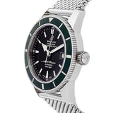 Buy Shop Breitling Superocean Heritage 42mm Chronograph Green Bezel Mens Watch - A1732136 USA Online