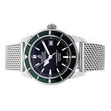 Buy Shop Breitling Superocean Heritage 42mm Chronograph Green Bezel Mens Watch - A1732136 USA Online
