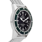 Buy Shop Breitling Superocean Heritage 42mm Chronograph Green Bezel Mens Watch - A1732136 USA Online