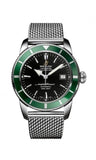 Buy Shop Breitling Superocean Heritage 42mm Chronograph Green Bezel Mens Watch - A1732136 USA Online