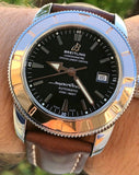 Buy Shop Breitling Superocean Heritage 42mm Rose Gold Chronometer Black Dial Brown Leather Strap Mens Watch - U1732112 USA Online