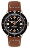 Buy Shop Breitling Superocean Heritage '57 Black Dial Brown Leather Strap Watch for Men - U10370121B1X1 USA Online