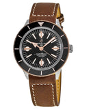 Buy Shop Breitling Superocean Heritage '57 Black Dial Brown Leather Strap Watch for Men - U10370121B1X1 USA Online