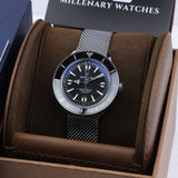 Buy Shop Breitling Superocean Heritage '57 Black Dial Silver Mesh Bracelet Watch for Men - A10370121B1A1 USA Online