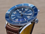 Breitling Superocean Heritage '57 Blue Dial Brown Leather Strap Watch for Men - A10370161C1X1