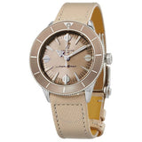 Buy Shop Breitling Superocean Heritage '57 Brown Dial Beige Leather Strap Watch for Women - A10340A41A1X1 USA Online
