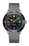 Buy Shop Breitling Superocean Heritage '57 Black Dial Silver Mesh Bracelet Watch for Men - A103701A1B1A1 USA Online