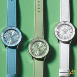 Buy Shop Breitling Superocean Heritage '57 Pastel Paradise Green Dial Green Leather Strap Watch for Women - A10340361L1X1 USA Online