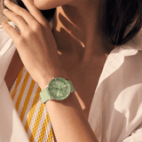 Buy Shop Breitling Superocean Heritage '57 Pastel Paradise Green Dial Green Leather Strap Watch for Women - A10340361L1X1 USA Online