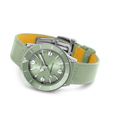 Buy Shop Breitling Superocean Heritage '57 Pastel Paradise Green Dial Green Leather Strap Watch for Women - A10340361L1X1 USA Online